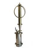 1lb - 6" Stainless Steel 304 Closed Loop Extractor with Splatter Platter, Hose, Extra Gaskets - Pressure / Vacuum Tested
