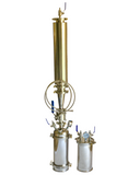 1lb - 6" Stainless Steel 304 Hemispheric Dewaxing Closed Loop Extractor AND Recovery Tank With Vapor, Liquid and Stainless Compound Gauge.  Splatter Platter, Hose, and Extra set of Gaskets.  PARTS KIT ASSEMBLY NEEDED