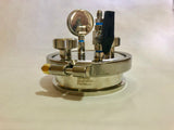 6" Dual Borosilicate 1.5" Sight Glass Diamond Miner SS304 **BUILT AND PRESSURE TESTED