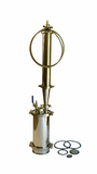1lb - 6" Stainless Steel 304 Closed Loop Extractor with Splatter Platter, Hose, Extra Gaskets - Pressure / Vacuum Tested