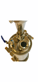 1lb - 6" Stainless Steel 304 Closed Loop Extractor with Splatter Platter, Hose, Extra Gaskets - Pressure / Vacuum Tested
