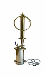1lb - 6" Stainless Steel 304 Closed Loop Extractor with Splatter Platter, Hose, Extra Gaskets - Pressure / Vacuum Tested