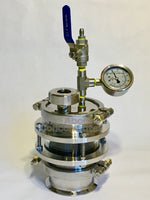 4" Diamond Miner SS304 Closed Loop Extractor Splatter Platter Dual Sight Glass **BUILT AND PRESSURE TESTED
