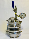 4" Diamond Miner SS304 Closed Loop Extractor Splatter Platter Dual Sight Glass **BUILT AND PRESSURE TESTED