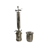 2-2.5lb 10" Stainless Steel 304 Hemispheric Dewaxing Closed Loop Extractor AND Recovery Tank, Splatter Platter, 3x Hoses, Molecular Sieve and Extra set of Gaskets. Nitro Assist Ready Pressure / Vacuum Tested