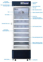 Ai 14 CF 2-8°C Upright Pharmacy Medical Vaccine Refrigerator UL